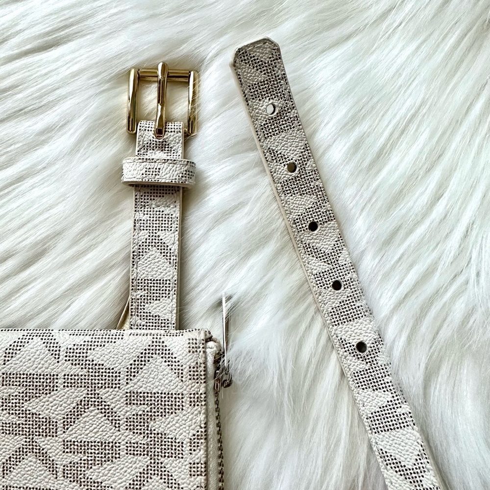Michael Kors White and Tan Belt Bag - Picture 6 of 12